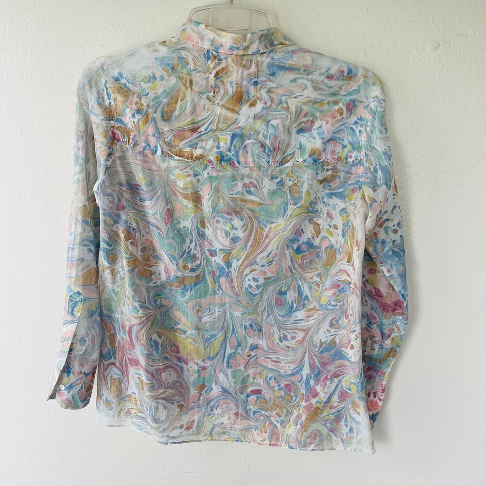 Johnny Was Amanda Bond RARE buttondown blouse buttondown shirt. Size XS - Picture 5 of 5